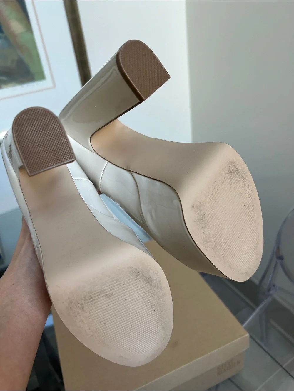 Steve Madden Skyrise Patent Platform Pump